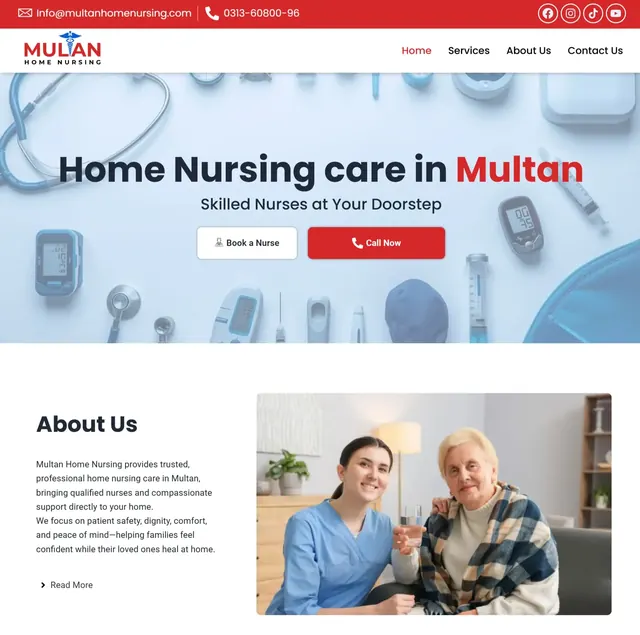 Multan Home Nursing Website